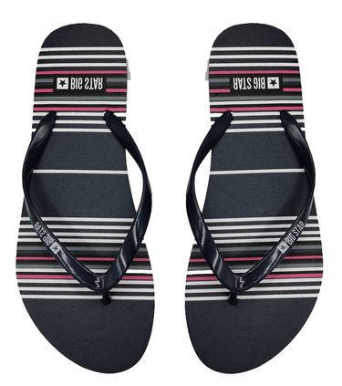 Japonki damskie BIG STAR dziewczęce klapki JJ274A351 paski