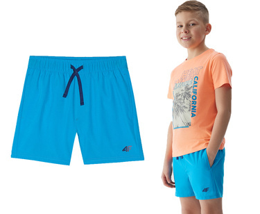 Szorty kąpielowe 4F M066 Spodenki na basen, na plaże niebieskie