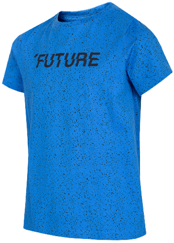 T-shirt chłopięcy 4F JTSM008 bawełniany z nadrukiem