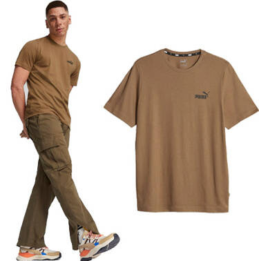 Koszulka męska PUMA 586669 93 t-shirt brąz