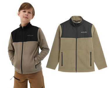 Polar chłopięcy ze stójką 4F M040 na zamek brąz