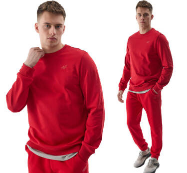 Bluza męska dresowa 4F M1181 bawełniana czerwona