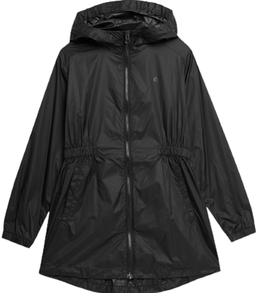 Kurtka wiatrówka cienka 4F F067 przeciwdeszczowa czarna