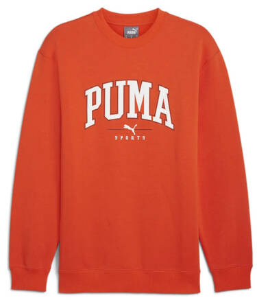 Męska bluza dresowa PUMA 681794 18 bez kaptura pomarańczowa