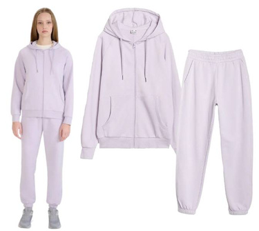Dres damski 4F 2pak bluza i spodnie jasny fioletowy