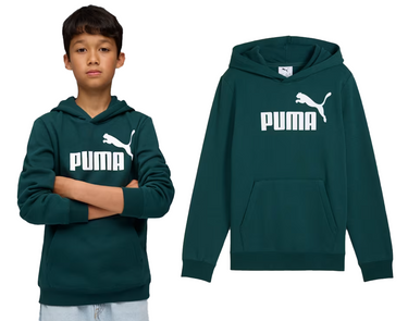 Bluza dziecięca PUMA przez głowę z kapturem 684908 75 zielony