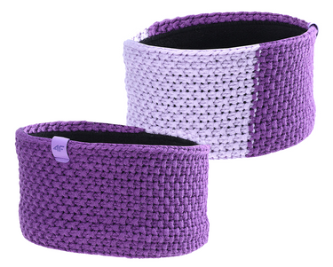 Opaska na głowę 4F zimowa ciepła z wełną U081 51S fiolet