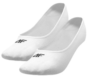 Skarpety damskie stopki 4F F273 bawełniane 2 pary białe