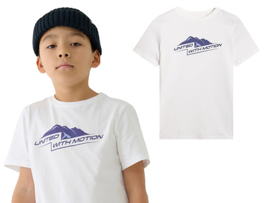 Koszulka chłopięca 4F M2404 bawełniana na lato biała