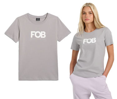 Koszulka damska 4F F3117 bawełniana FOB t-shirt z nadrukiem