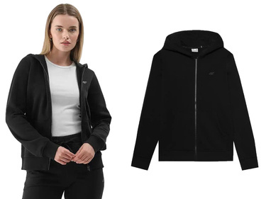 Bluza dresowa damska 4F F1467 na zamek czarny