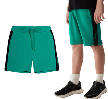 Krótkie spodenki 4F M271 szorty bawełniane zielone