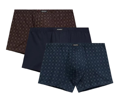 Bokserki męskie ATLANTIC 3-PACK bielizna majtki 3MH-216 w kratkę