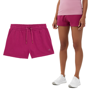 Krótkie spodenki dresowe 4F F175 różowe szorty