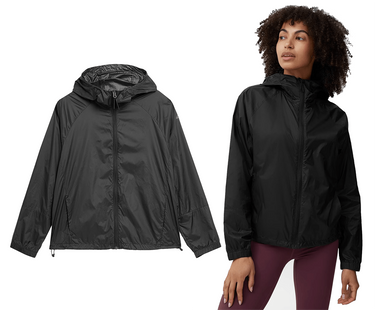 Kurtka sportowa 4F F015 do biegania ultralekka czarna