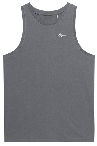 Koszulka bez rękawów 4F M367 bokserka na lato szara