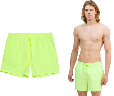 Szorty kąpielowe 4F M085 krótkie spodenki na plaże neon