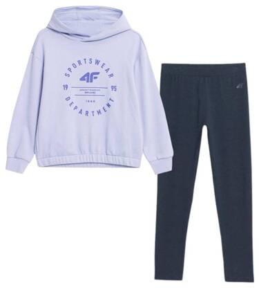Zestaw dziewczęcy 4F bluza i legginsy