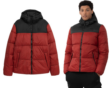 Kurtka 4F M243 puchowa pikowana z kapturem