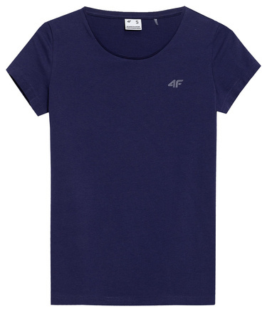 Koszulka damska 4F F580 bawełniana granat