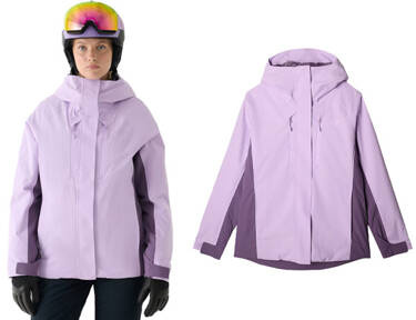 Kurtka narciarska 4F F593 na zimę, membrana 10 000 fiolet