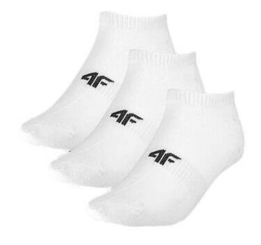 Skarpety dziecięce 4F do kostki U255 białe 3 PACK