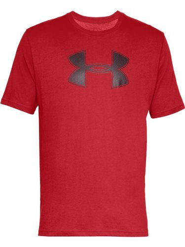Koszulka bawełniana z logo UNDER ARMOUR t-shirt czerwony