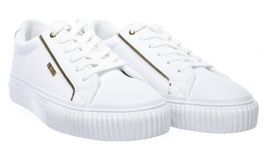 Trampki damskie BIG STAR SS274026 z eko skóry białe