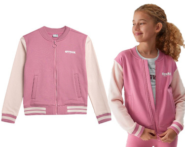 Bluza dresowa 4F F641 bejsbolówka bomberka różowa