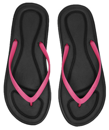 Klapki damskie 4F F020A japonki sportowe czarne na lato