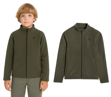Polar dziecięcy 4F M413 bluza na zamek khaki