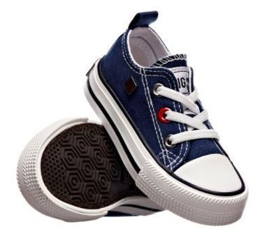 Buty dziecięce niemowlęce BIG STAR HH374195 trampki wsuwane niebieskie