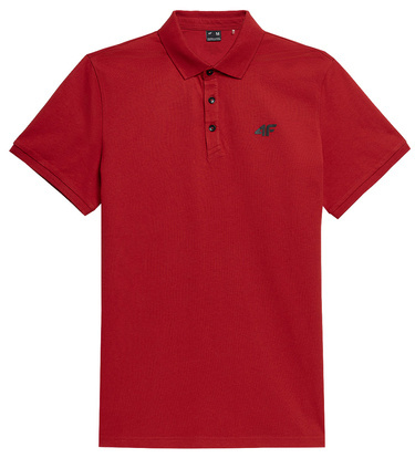 Koszulka męska POLO 4F M038 bawełniana czerwona