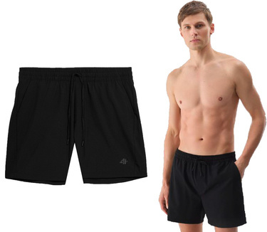 Szorty kąpielowe 4F M085 krótkie spodenki na plaże czarne