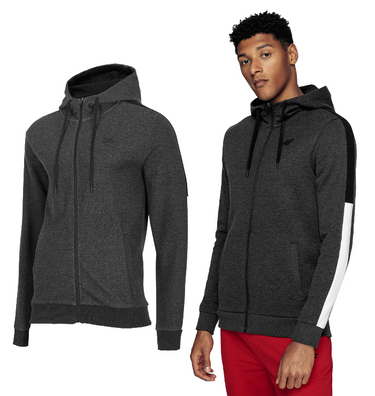 Bluza męska 4F BLM018 na zamek ciemno szara