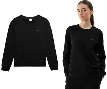 Bluza dresowa damska 4F F0954 bez kaptura czarna