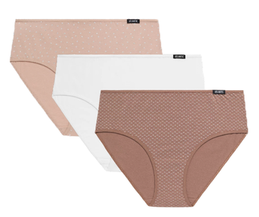 Majtki figi Atlantic 3LP-211 3 PAK z wysokim stanem