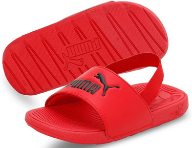 Klapki dziecięce PUMA 390900 02 na lato czerwone