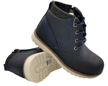 Buty zimowe dziecięce 5XC-7198 trapery granat