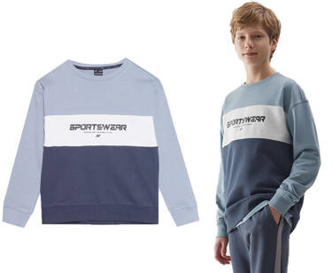 Bluza dresowa chłopięca 4F M0923 bez kaptura do szkoły