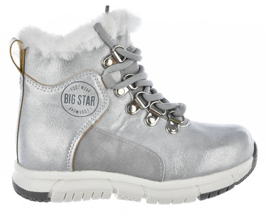 Śniegowce dziewczęce BIG STAR KK374178 z futerkiem szare