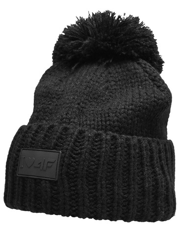Czapka dziewczęca z pomponem 4F F265 na zimę