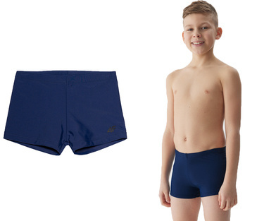 Kąpielówki chłopięce 4F M022 sportowe na basen i plaże granat