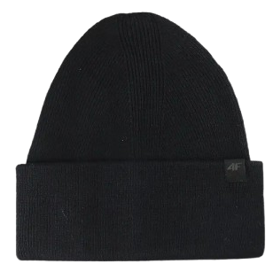 Czapka uniseks jesienna zimowa 4F ciepła czarna