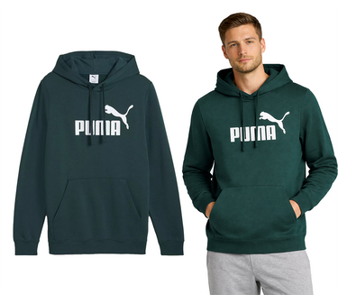 Bluza męska PUMA z kapturem 682571 75 zielona