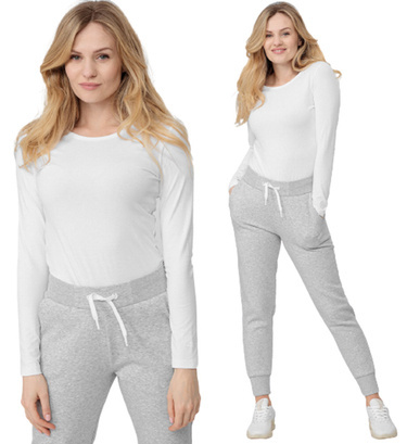 Longsleeve damski 4F L22 TSDL350 bluzka biała