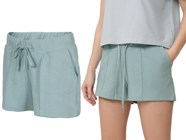 Spodenki dresowe 4F SKDD017 wygodne miękkie szorty mięta