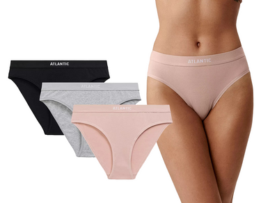 Figi damskie ATLANTIC majtki z bawełną 3CLP-012 3PACK