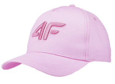 Czapka z daszkiem na lato 4F F246 bejsbolówka jasny róż