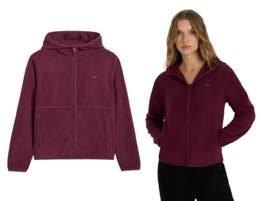Polar damski F355 bluza polarowa 4F bordowy